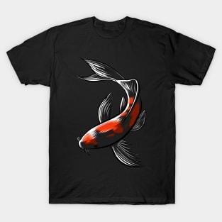 Black Japanese carp T-Shirt